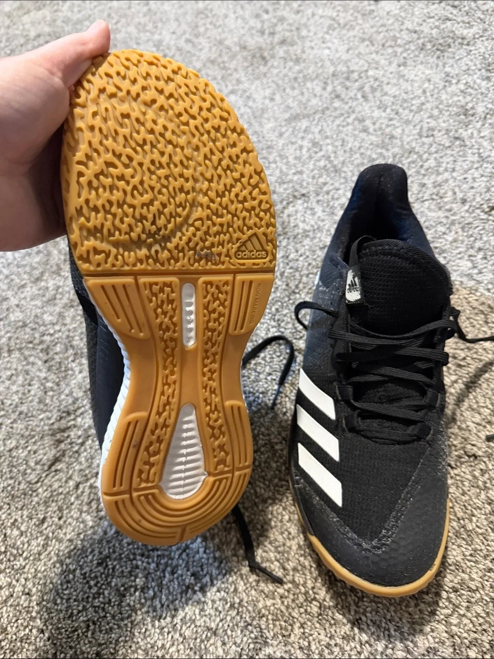 Adidas Adizero Bekoji BD7198 Women’s Running Shoes Black White Gum Sole Size 6.5